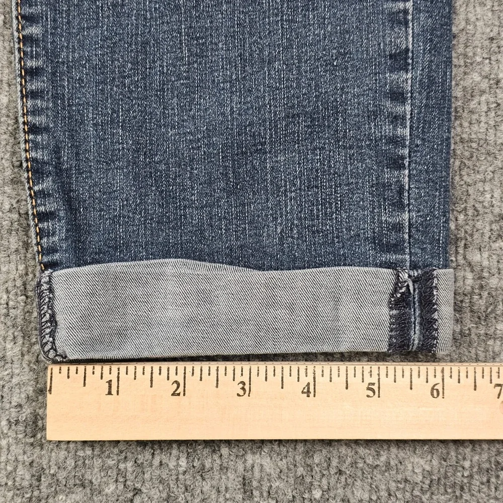 Signature by Levi Strauss Gold Mid Rise Boyfriend Jeans Womens Size 6 W28 Cuffed